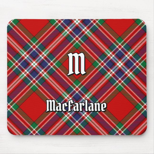 Mousepad Clan MacFarlane Red Tartan (Frente)