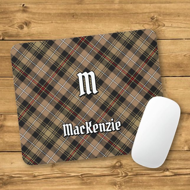 Mousepad Clan MacKenzie caçando o mouse Brown Tartan (Criador carregado)