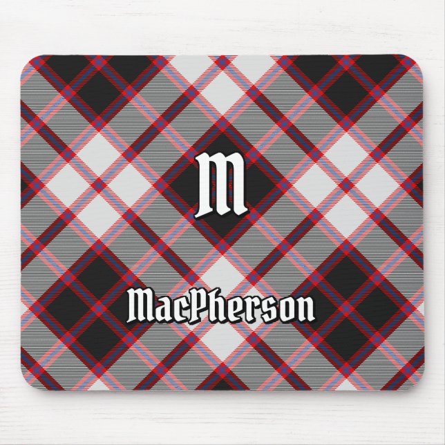 Mousepad Clan MacPherson caçando o mouse de Tartan (Frente)