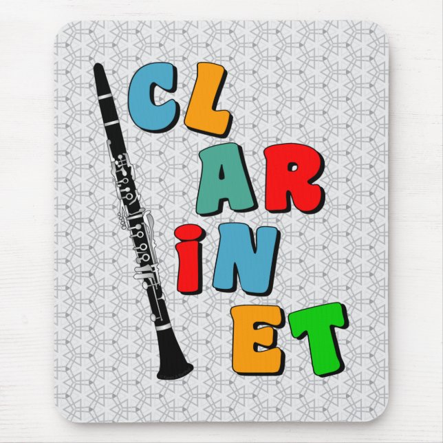 Mousepad Clarinet Colorida (Frente)
