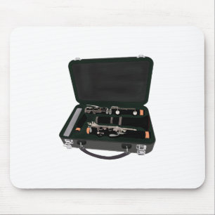 Mousepad Clarinet Desmontado Dentro a Suitcase