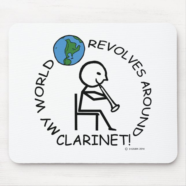 Mousepad Clarinet - Mundo Revola-se (Frente)