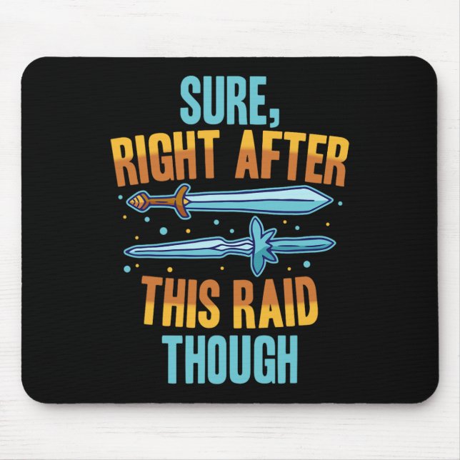 Mousepad Claro Logo Após Este Jogo De Vídeo Rpg De Raide Ga (Frente)