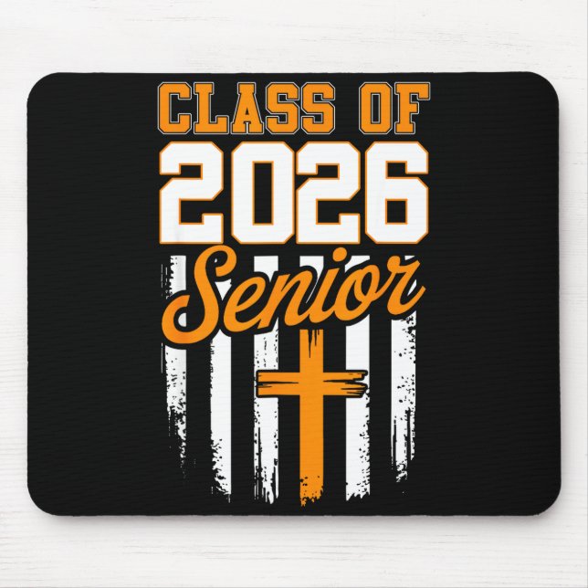 Mousepad Class Christian Graduation Senior Graduate (Frente)