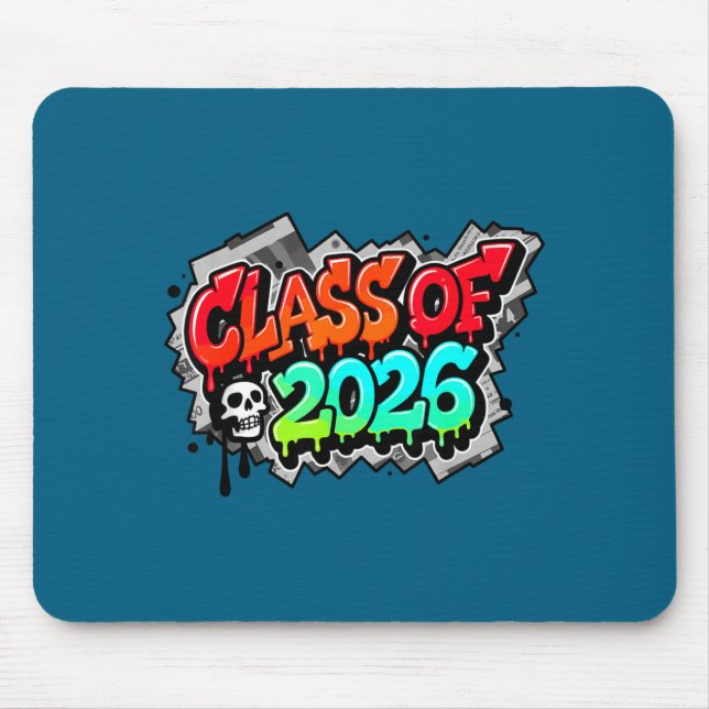 Mousepad Class Graduation Graffiti Streetwear Drip Design (Frente)