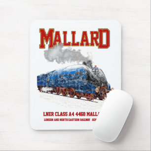 Mousepad Classe A4 Mallard - Locomotiva a Vapor Mais Rápida
