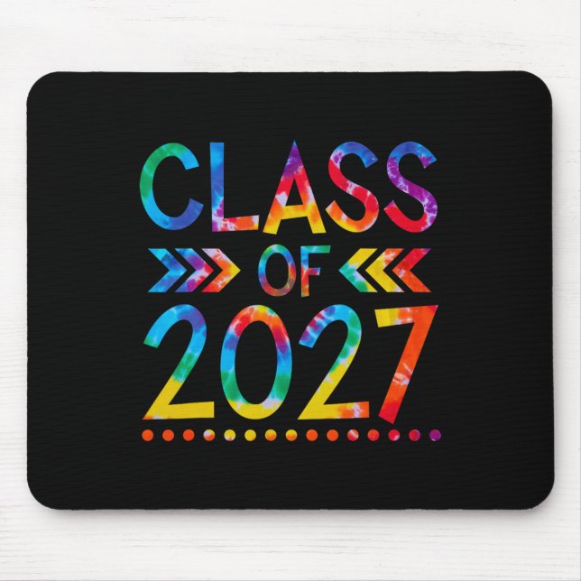 Mousepad Classe de 2027 - Tie dye Back to School of 20 (Frente)