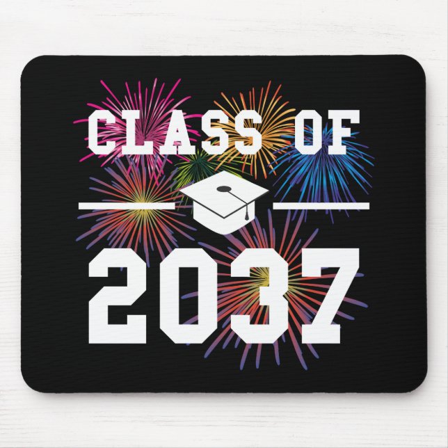 Mousepad Classe de 2037 Primeiro dia de escola cresceu comi (Frente)