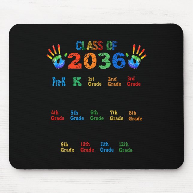 Mousepad Classe de crescimento 2036 com impressão a cores p (Frente)