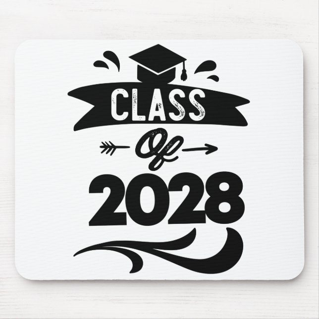 Mousepad Classe de graduação do Mais velho 2028 TShirt 2028 (Frente)