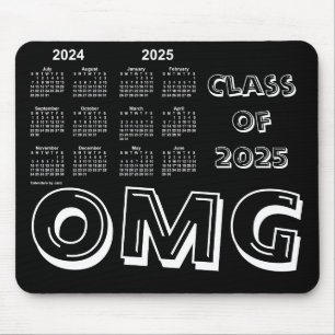 Mousepad Classe do Calendário do Ano Escolar de 2025 por Ja