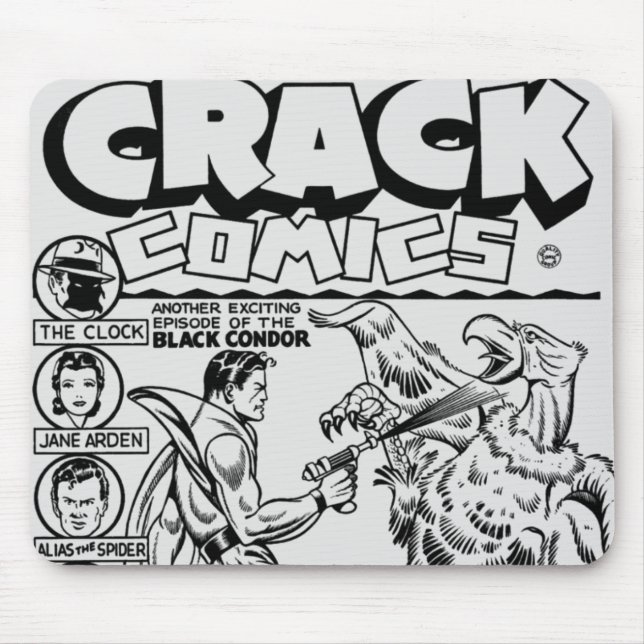 Mousepad Classic Crack História em quadrinhos de 1 (Frente)