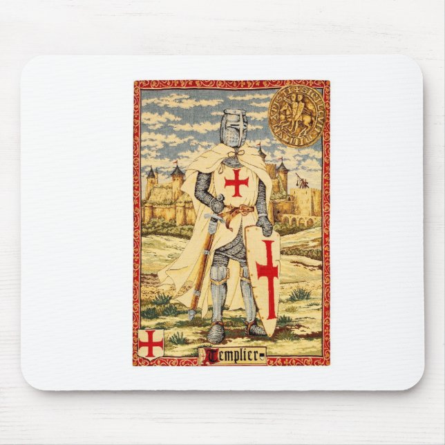 MOUSEPAD CLÁSSICO DOS CAVALEIROS TEMPLAR (Frente)