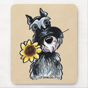 Mousepad Clássico ensolarado do Schnauzer