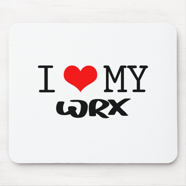 Mousepad Clássico "eu amo design do meu WRX" (Frente)