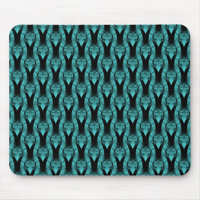 Mousepad Clássico Moderno de Teal Vibrante (Frente)