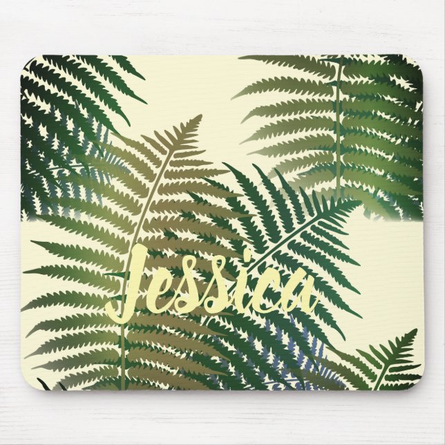 Mousepad Clássico Moderno Personalizado de Palma Tropical (Frente)