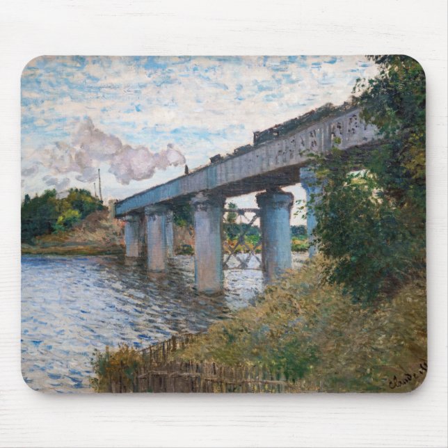 Mousepad Claude Monet - A Ponte Ferroviária na Argentina (Frente)