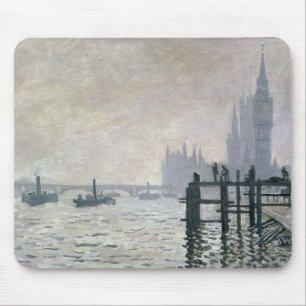 Mousepad Claude Monet a Tamisa abaixo de Westminster