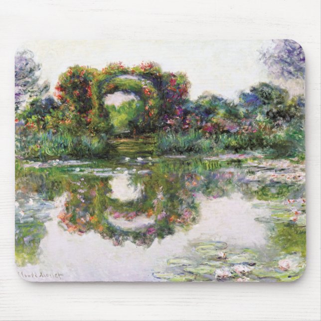 Mousepad Claude Monet , Arcos Flores , Giverny (Frente)