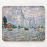 Mousepad Claude Monet - Boats Regatta na Argentina<br><div class="desc">The Boats Regatta at Argenteuil / Regate a Argenteuil - Claude Monet,  Oil on Canvas,  1874</div>