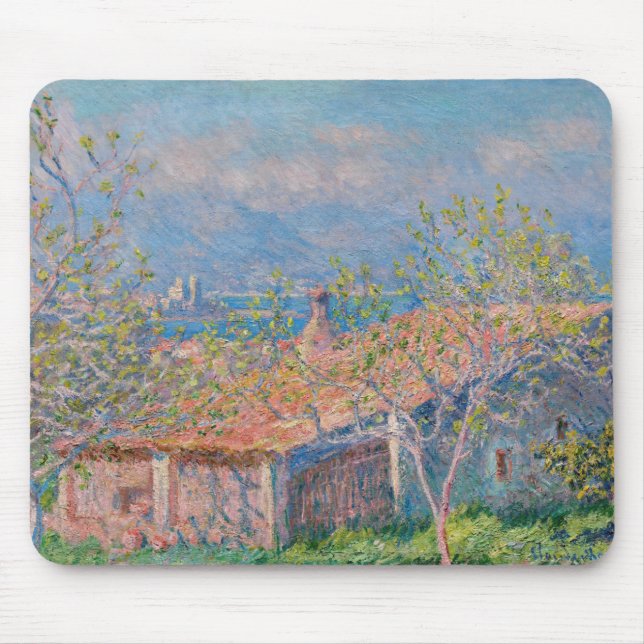 Mousepad Claude Monet - Casa dos Jardineiros em Antibes (Frente)
