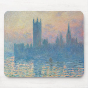 Mousepad Claude Monet Casas do Parlamento Pôr-do-sol