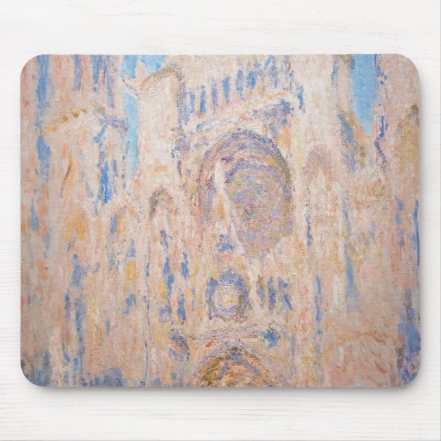 Mousepad Claude Monet - Catedral de Rouen ao pôr do sol (Frente)