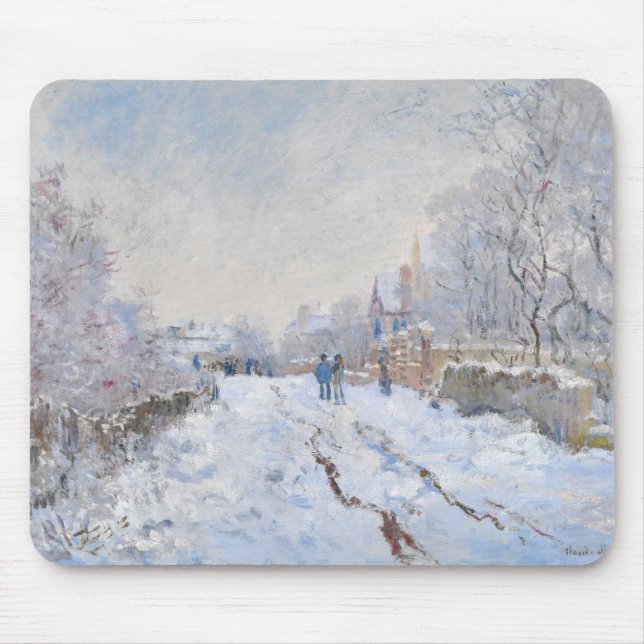 Mousepad Claude Monet - Cena de Neve na Argentina (Frente)