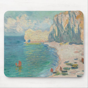 Mousepad Claude Monet - Etretat - The Beach e o Falaise