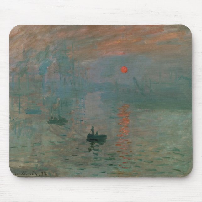Mousepad Claude Monet - Impressão, Assalto do Sol (Frente)