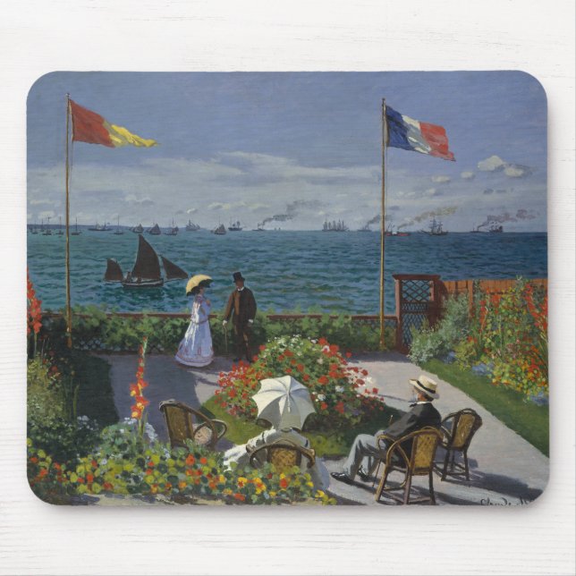 Mousepad Claude Monet - Jardim de Sainte-Adresse (Frente)