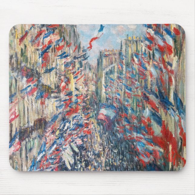 Mousepad Claude Monet - La Rue Montorgueil - Paris (Frente)