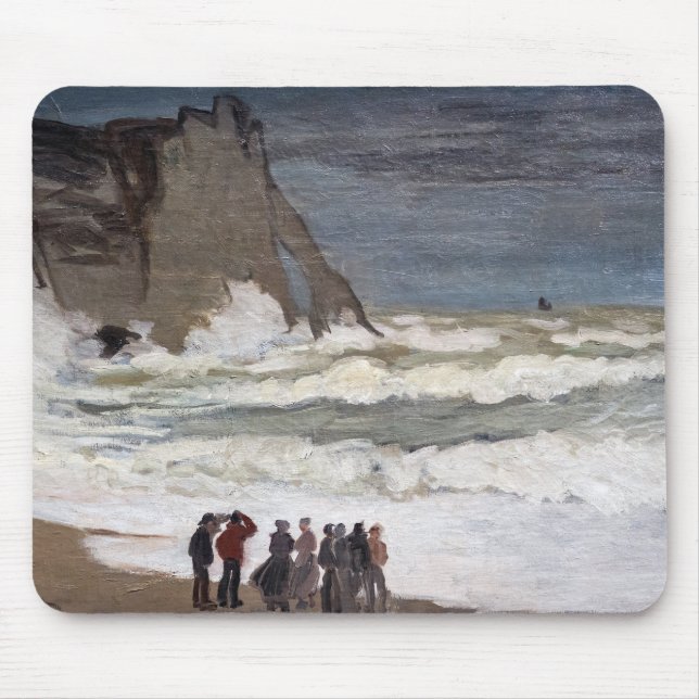 Mousepad Claude Monet - Mar duro em Etretat (Frente)