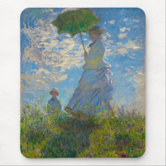 Mousepad Claude Monet Mulher com Parasol