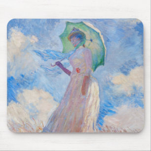 Mousepad Claude Monet - Mulher com Parasol/Guarda-chuva