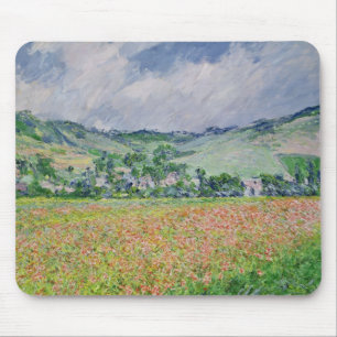 Mousepad Claude Monet   o campo da papoila perto de