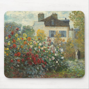 Mousepad Claude Monet o jardim do artista em Argenteuil