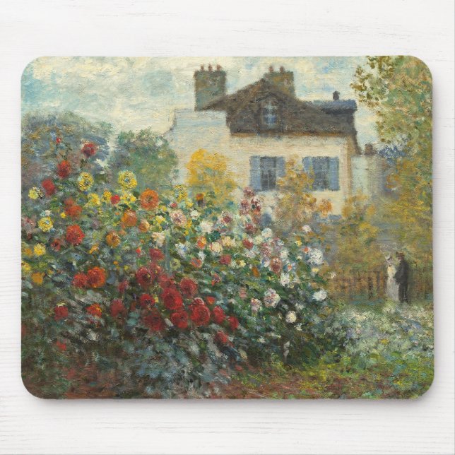 Mousepad Claude Monet | o jardim do artista em Argenteuil (Frente)