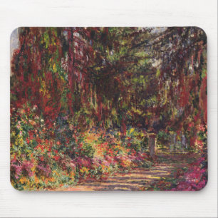 Mousepad Claude Monet   o trajeto do jardim em Giverny
