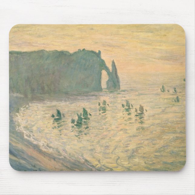 Mousepad Claude Monet | os penhascos em Etretat, 1886 (Frente)