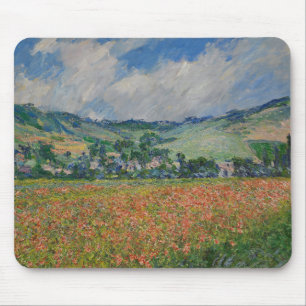 Mousepad Claude Monet Painting, Poppy Field em Giverny