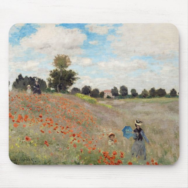 Mousepad Claude Monet - Poppy Field (Frente)