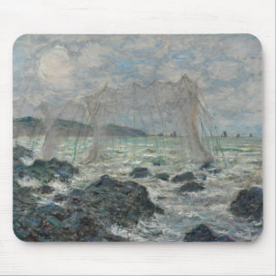 Mousepad Claude Monet - Redes de pesca em Pourville