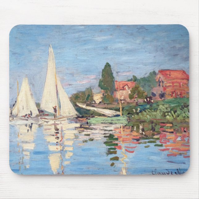 Mousepad Claude Monet - Regattas em Argenteuil (Frente)