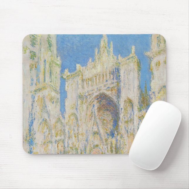 Mousepad Claude Monet Rouen Cathedral Portal Morning Light (Com mouse)