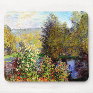 Mousepad Claude Monet Um Canto do Jardim em Montgeron
