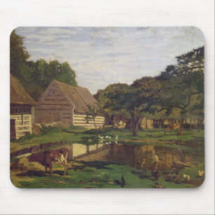 Mousepad Claude Monet um pátio em Normandy