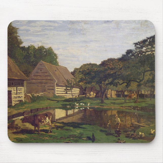 Mousepad Claude Monet | um pátio em Normandy (Frente)