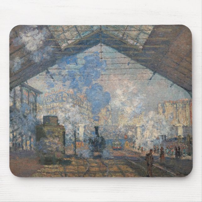 Mousepad Claude Monet - Vista exterior da estação de Santo- (Frente)